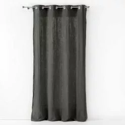 Paris Prix Rideau Ă Ĺ’illets Angelia 135x240cm Anthracite