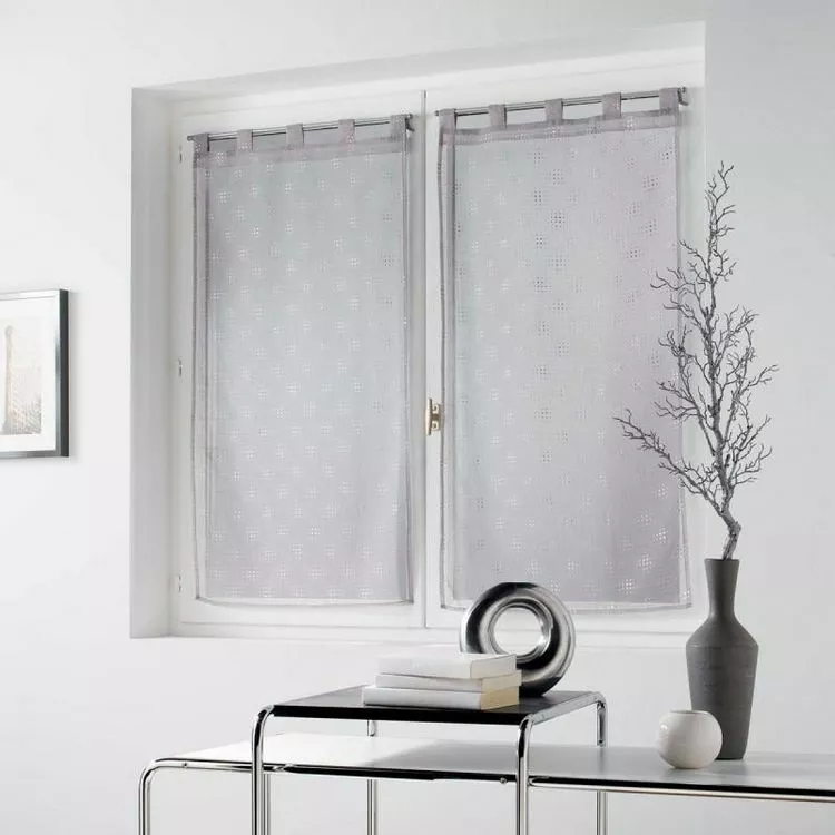 Paris Prix Paire De Voilages Damina 60x120cm Gris