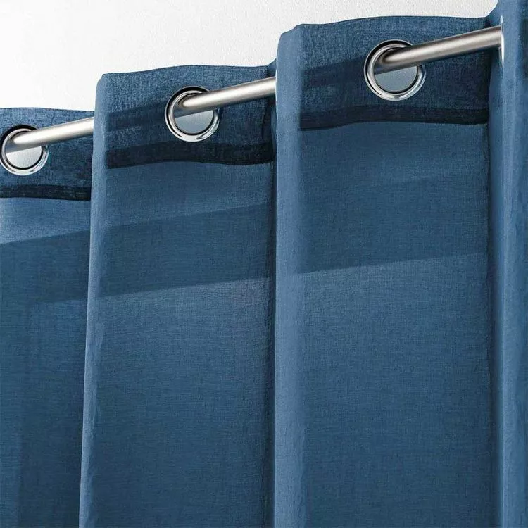 Paris Prix Rideau Voilage Étamine Telma 140x240cm Bleu Marine – Image 2