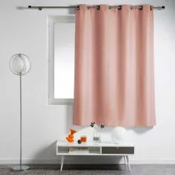 Paris Prix Rideau à Œillets Essentiel 140x180cm Rose Poudré