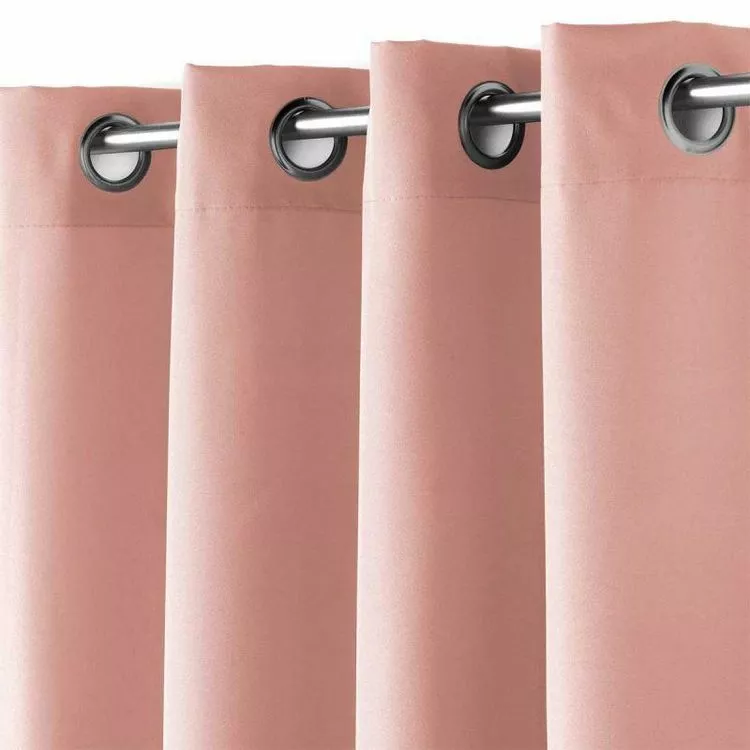 Paris Prix Rideau à Œillets Essentiel 140x180cm Rose Poudré – Image 2