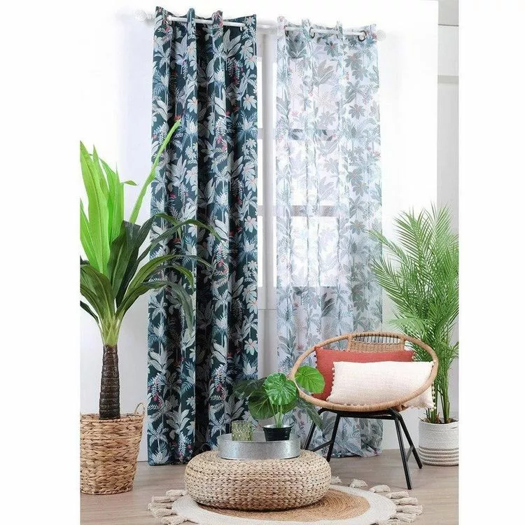 Lovely Casa Voilage à œillets 135x260 Cm Martinique Blanc – Image 3