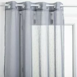 ATMOSPHERA Voilage Design Ray - 140 X 240 Cm - Gris