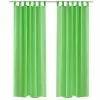VIDAXL Rideau Fin Vert Pomme 140x225 Cm 2 Pcs
