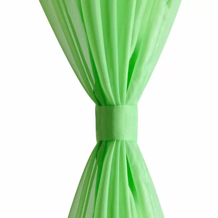 VIDAXL Rideau Fin Vert Pomme 140x225 Cm 2 Pcs – Image 4