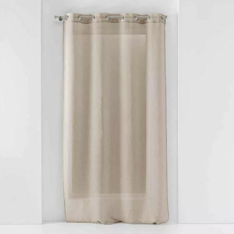 Paris Prix Rideau Voilage à Œillets Sandra 140x280cm Lin
