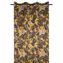 Lovely Casa Rideau à œillets Occultant 140x260 Cm Curiosity Moutarde