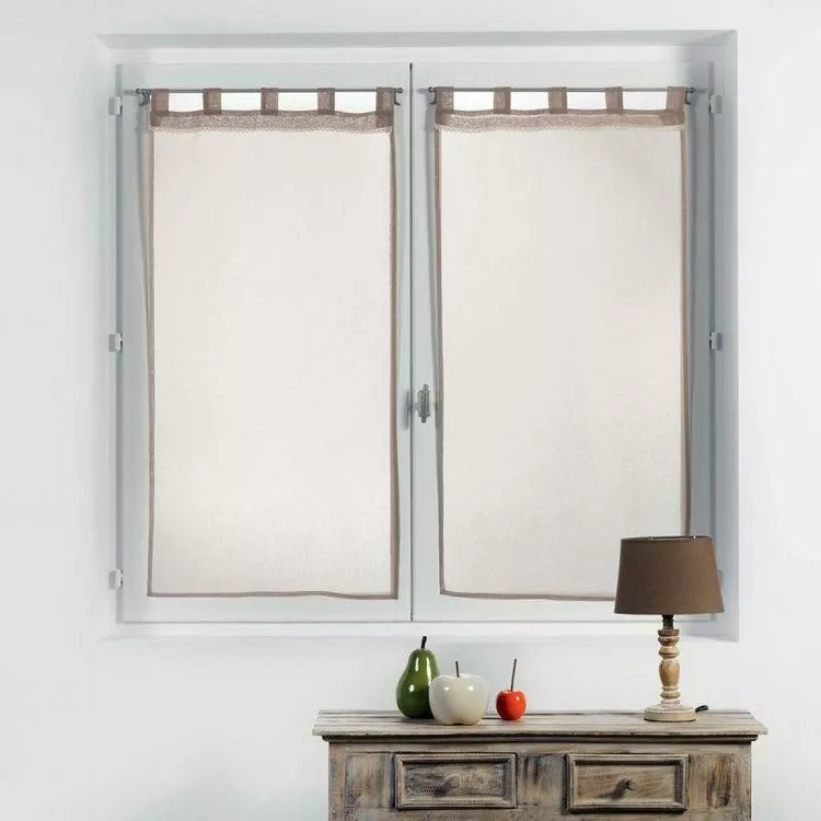 Paris Prix Paire De Voilages Camilla 60x90cm Lin