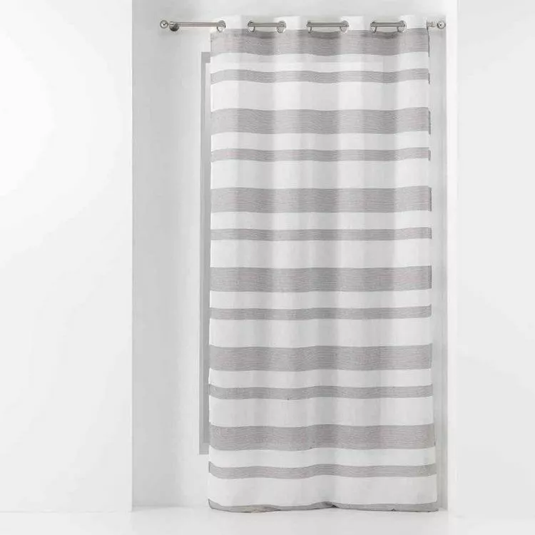 Paris Prix Rideau Voilage à Œillets Palerma 140x280cm Blanc