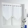 Paris Prix Paire De Voilages Lisséa 45x90cm Blanc