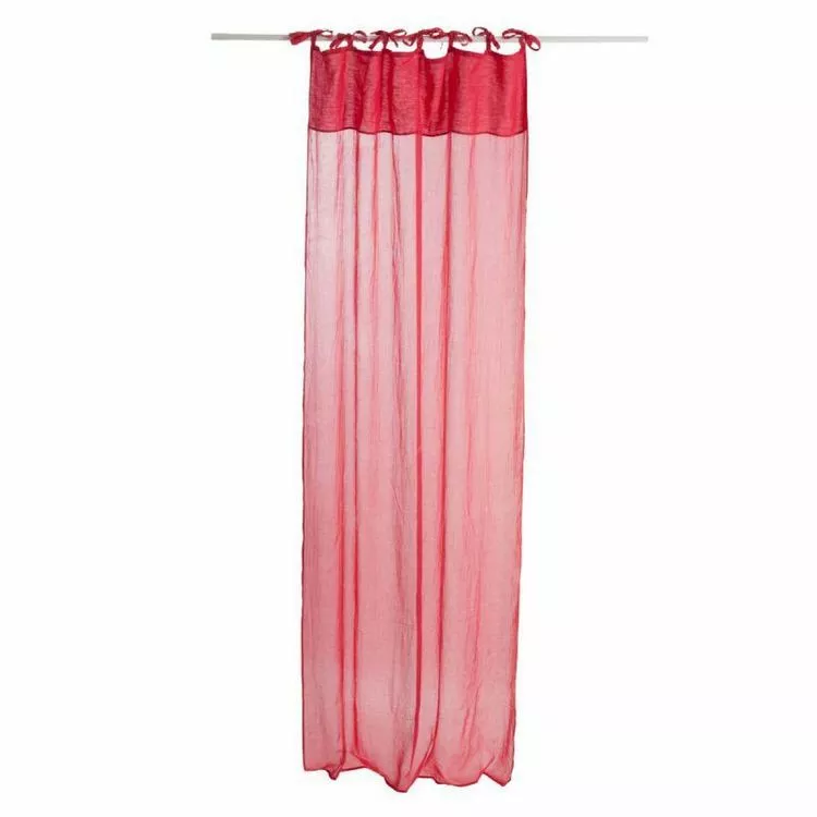 Paris Prix Rideau Voilage Faded 140x290cm Rouge