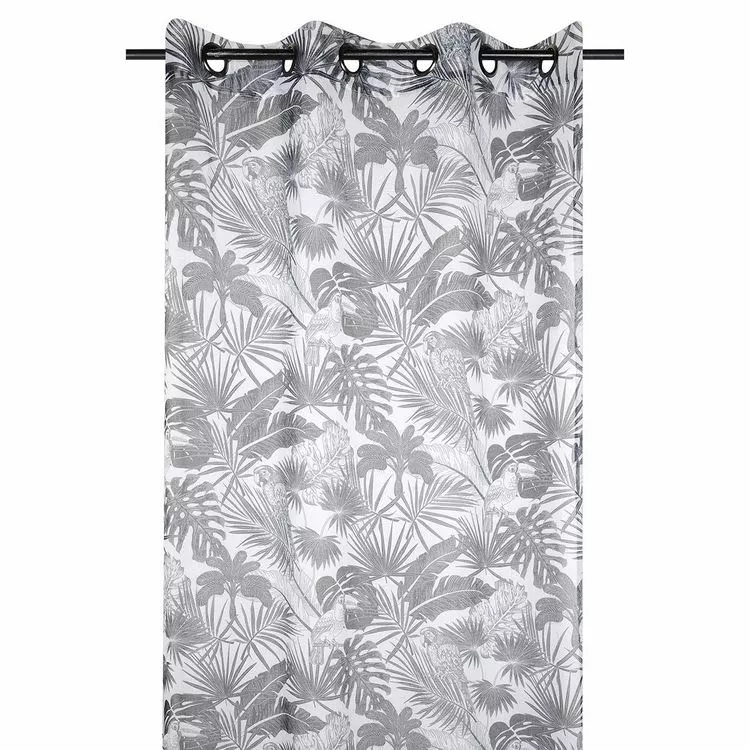 Lovely Casa Voilage à œillets 135x260 Cm Brasil Noir