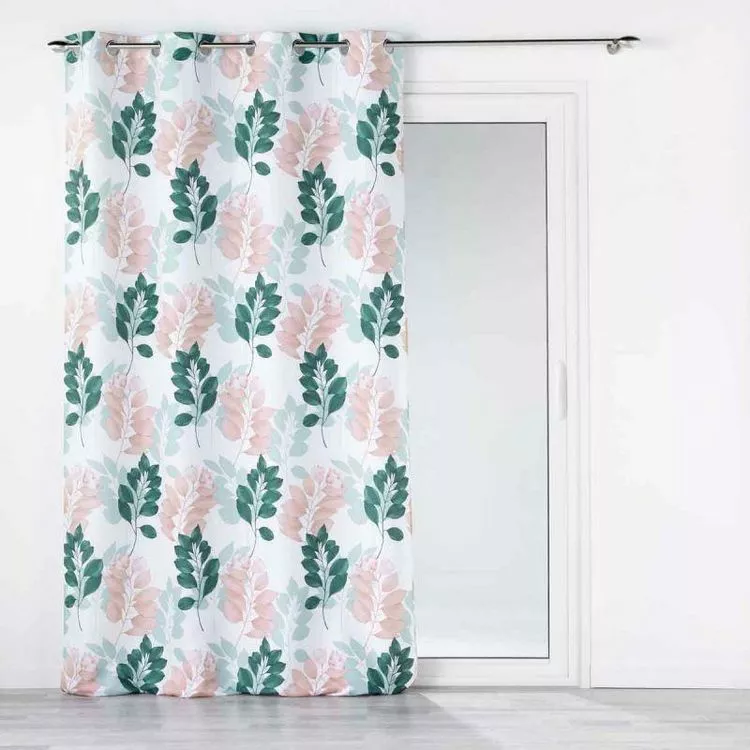 Paris Prix Rideau à Œillets Belline 140x280cm Blanc & Émeraude