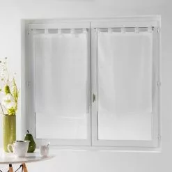 Paris Prix Paire De Voilages Dandy 60x120cm Blanc