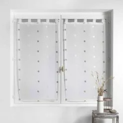Paris Prix Paire De Voilages Lorna 60x120cm Blanc