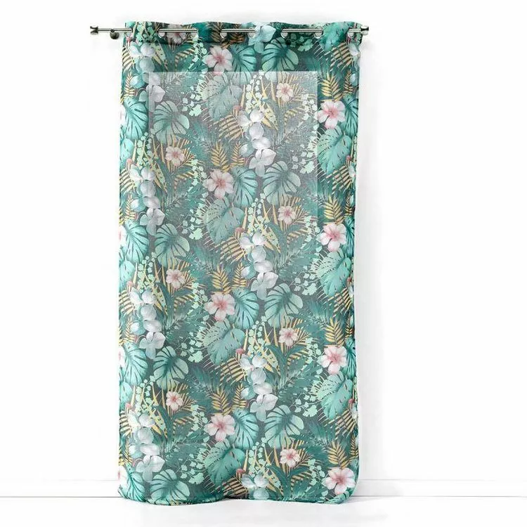 Paris Prix Rideau Voilage à Œillets Kelly 140x280cm Bleu