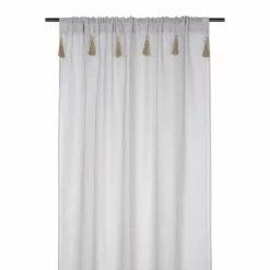 Lovely Casa Voilage Passe Tringle 140x260 Cm Ibiza Naturel