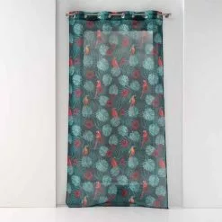 Paris Prix Rideau Voilage à Œillets Caracas 140x240cm Bleu