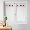 Paris Prix Paire De Voilages Opaline 60x90cm Rouge