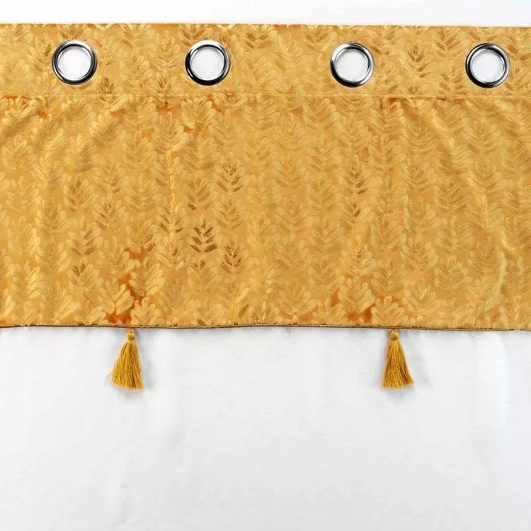 Paris Prix Rideau Voilage à Œillets Evie 140x280cm Ocre – Image 3