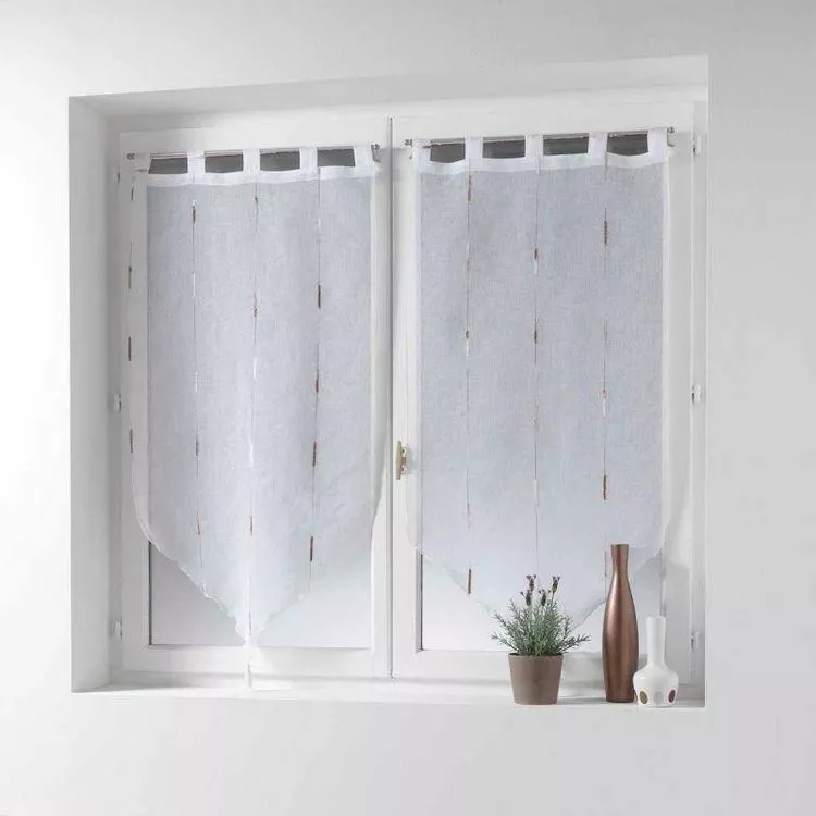 Paris Prix Paire De Voilages Chenilla 45x160cm Naturel