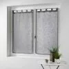 Paris Prix Paire De Voilages Haltona 60x120cm Gris