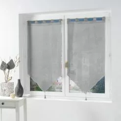 Paris Prix Paire De Voilages Salina 60x160cm Gris