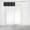 Paris Prix Rideau Voilage à Anneaux Leana 140x240cm Noir