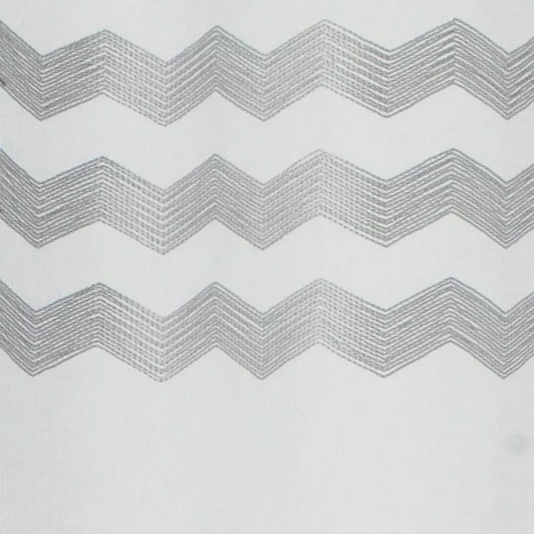 Paris Prix Rideau Voilage à Œillets Sandina 140x280cm Gris – Image 2