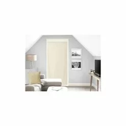 Soleil D'ocre Voilage Lin Pour Porte Fenêtre 70x200 Cm LINEN Naturel, Par Soleil D'Ocre