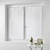 Paris Prix Paire De Voilages Haltona 60x120cm Blanc