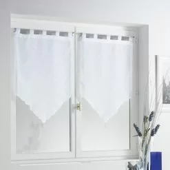 Paris Prix Paire De Voilages Lisséa 60x160cm Blanc