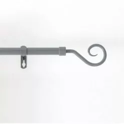 Paris Prix Kit Tringle Déco Extensible Hooky 120-210cm Gris