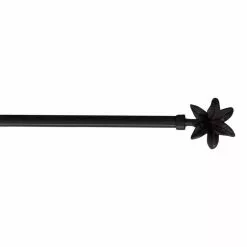 Paris Prix Tringle Déco Extensible Fleurella 40-60cm Noir
