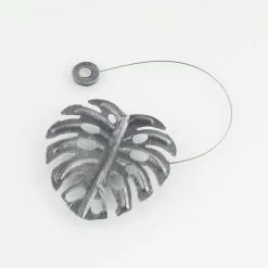 Paris Prix Embrasse De Rideau Aimantée Feuilletine 30cm Gris