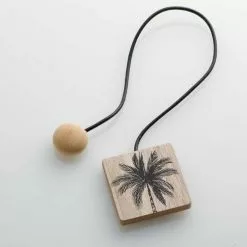 Paris Prix Embrasse De Rideau Aimantée Cycas 43cm Noir