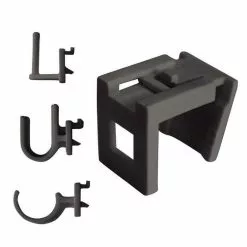 Paris Prix Lot De 2 Crochets & Supports Réglables 15cm Anthracite