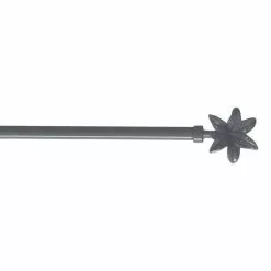 Paris Prix Tringle Déco Extensible Fleurella 40-60cm Gris