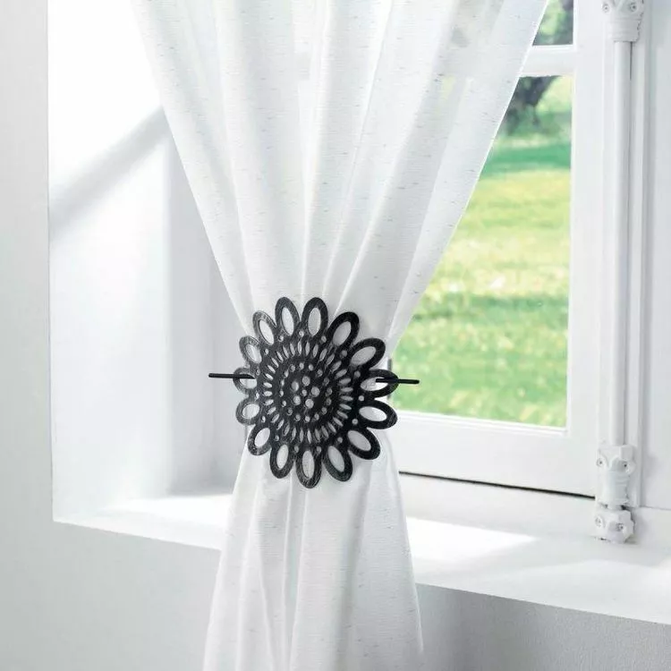 Paris Prix Embrasse De Rideau Broche Mandy 17cm Noir â Image 2