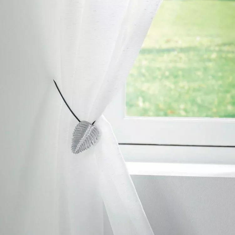 Paris Prix Embrasse De Rideau Aimantée Zafara 33cm Argent – Image 2