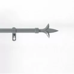 Paris Prix Kit Tringle Déco Extensible Louis 120-210cm Gris