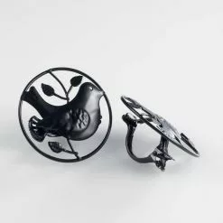 Paris Prix Lot De 2 Embrasses De Rideau Passero 8cm Noir