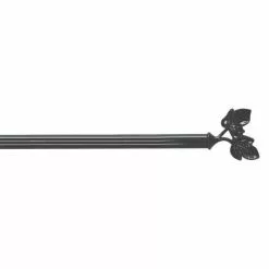Paris Prix Tringle Déco Extensible Feuillina 80-110cm Anthracite