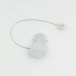 Paris Prix Embrasse De Rideau Aimantée Ghana 30cm Blanc