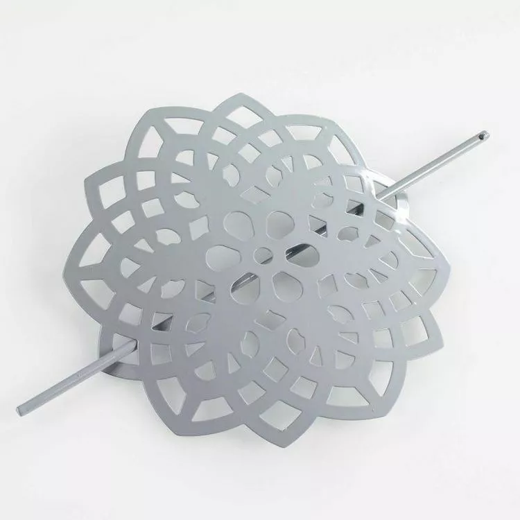 Paris Prix Embrasse De Rideau Broche Rosae 17cm Gris