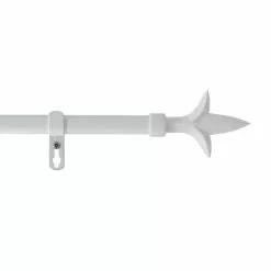 Paris Prix Kit Tringle Déco Extensible Louis 120-210cm Blanc