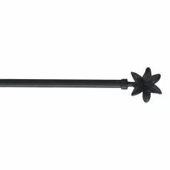 Paris Prix Tringle Déco Extensible Fleurella 80-110cm Anthracite
