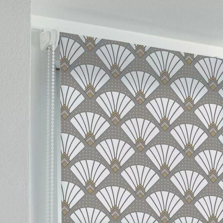 Paris Prix Store Enrouleur Tamisant Art Déco Chic 45x180cm Gris – Image 2