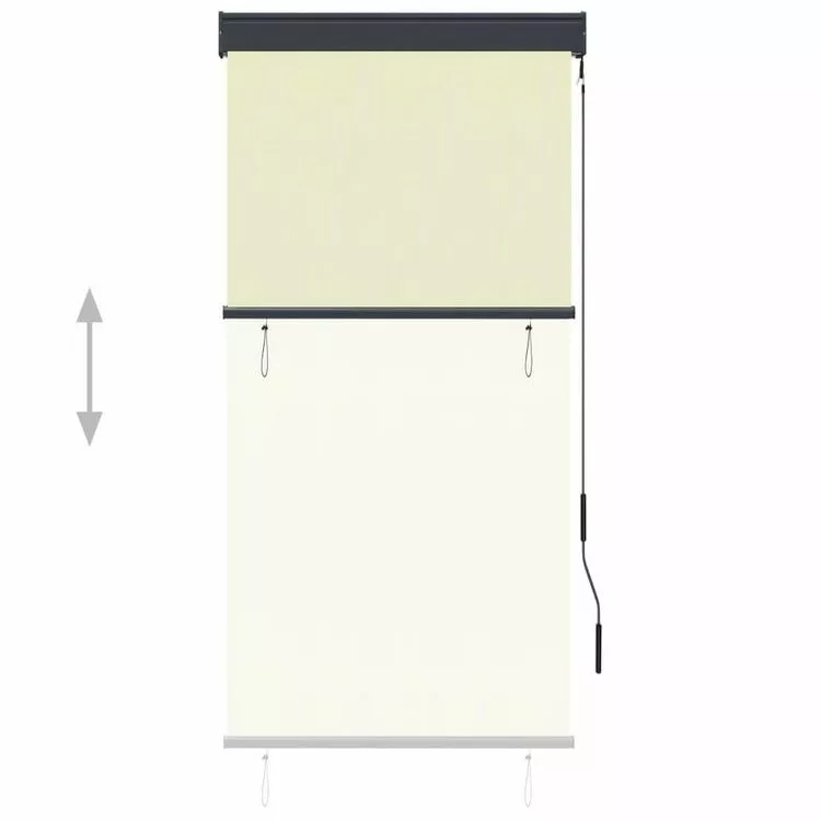 VIDAXL Store Roulant D'exterieur 80 X 250 Cm Creme – Image 3