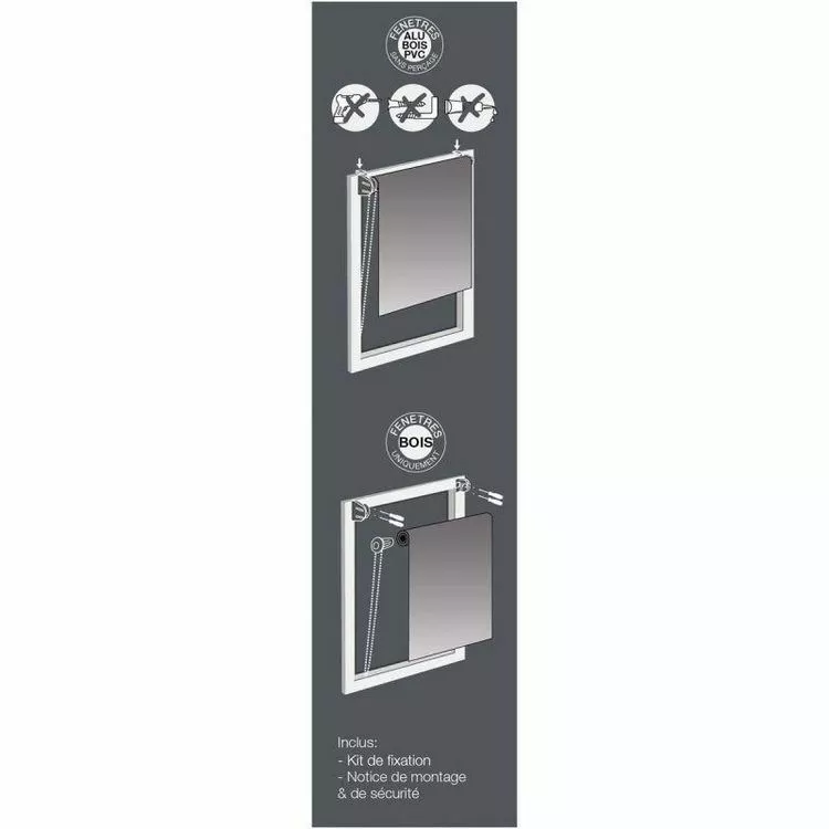 Paris Prix Store Enrouleur Envolea 120x180cm Blanc – Image 3